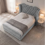 Victoria Wingback Upholstered Bed