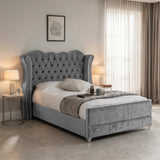 Victoria Wingback Upholstered Bed