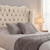Victoria Wingback Upholstered Bed