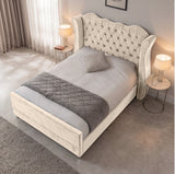 Victoria Wingback Upholstered Bed
