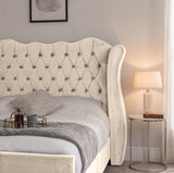 Victoria Wingback Upholstered Bed
