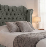 Victoria Wingback Upholstered Bed