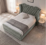 Victoria Wingback Upholstered Bed