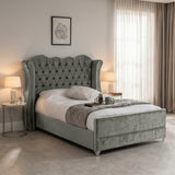 Victoria Wingback Upholstered Bed