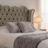 Victoria Wingback Upholstered Bed