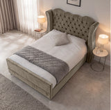 Victoria Wingback Upholstered Bed
