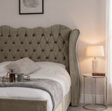 Victoria Wingback Upholstered Bed