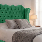 Victoria Wingback Upholstered Bed