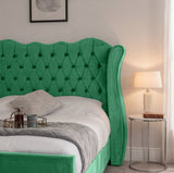 Victoria Wingback Upholstered Bed