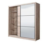 AM Slider Oak Effect Sliding Door Wardrobe 215cm - 11008278