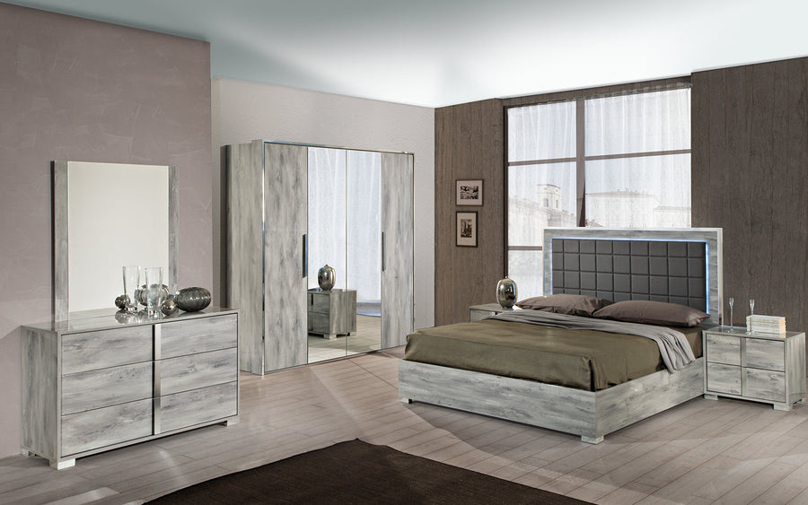 Sarena Bedroom Set With 4 Door Wardrobe