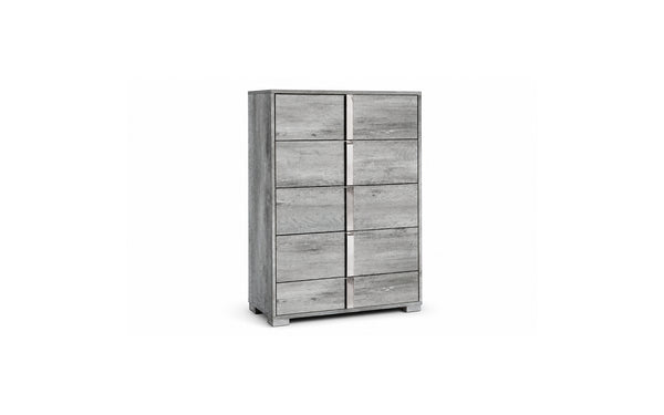 Serena 5-Drawer Chest - Light Grey