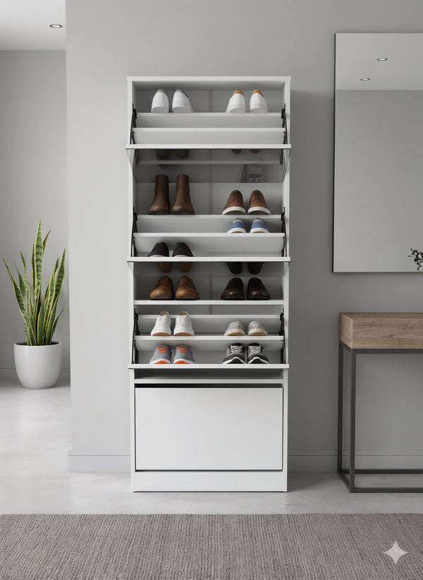 Mirror Shoe Rack