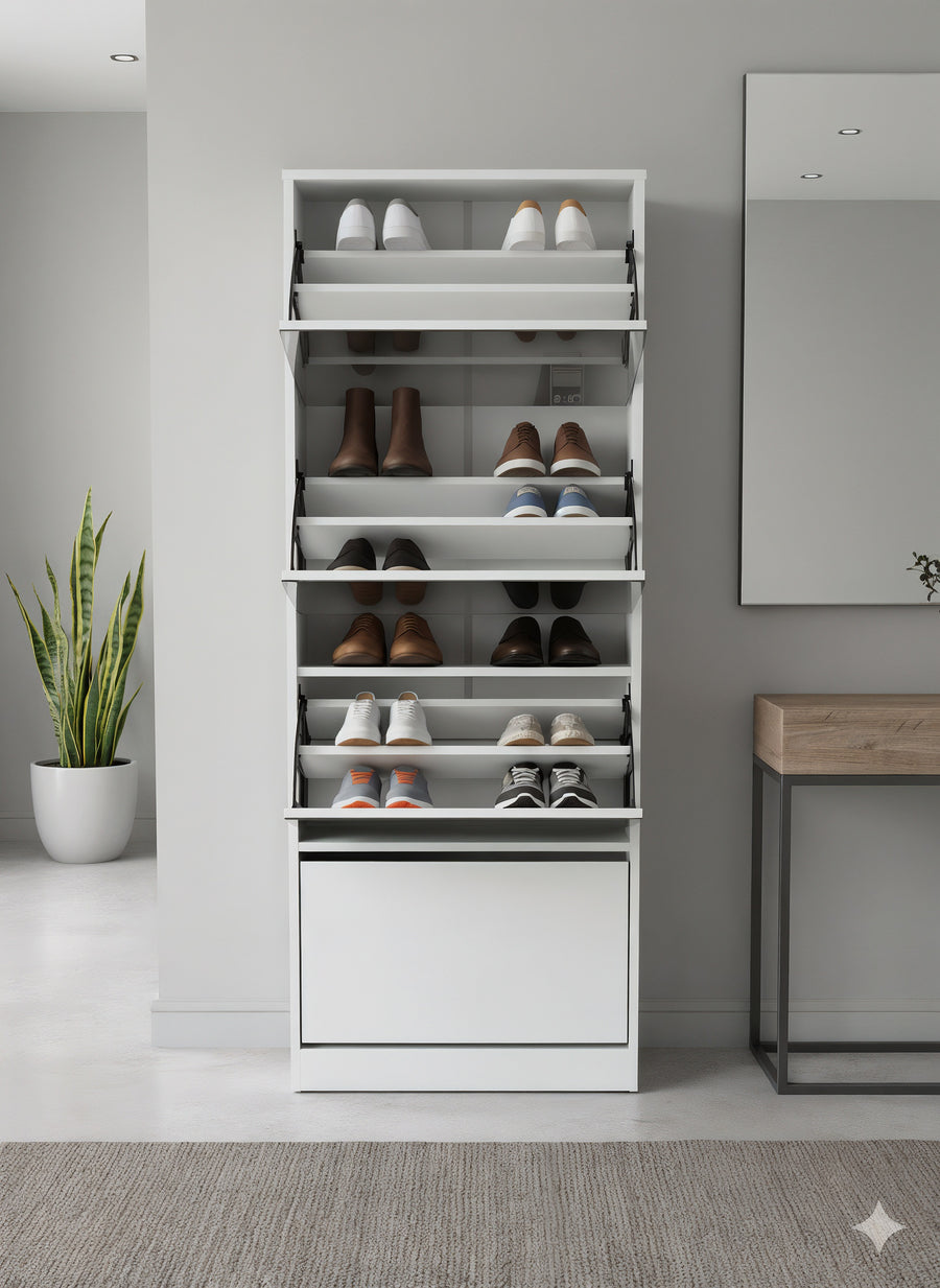 Mirror Shoe Rack