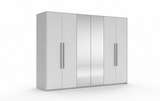 Bella Bedroom Set With 6 Door Wardrobe - White
