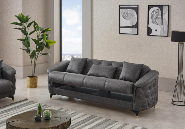 Doha Grey Sofa come bed