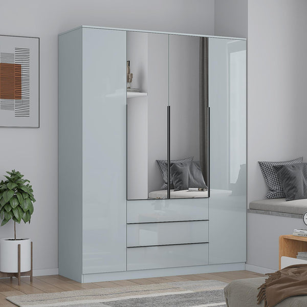 EA426 - Derby Tall 4 Door [ 3 Draws Outside ]