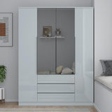EA426 - Derby Tall 4 Door [ 3 Draws Outside ]