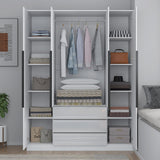 EA426 - Derby Tall 4 Door [ 3 Draws Outside ]
