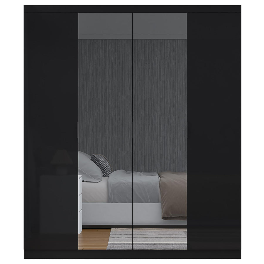 EA425 4 -DOOR 2 DARWER INSIDE DERBY GLOSSY WARDROBE
