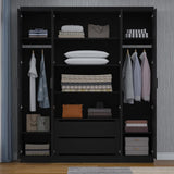 EA425 4 -DOOR DERBY GLOSSY WARDROBE
