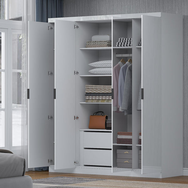 EA425 4 -DOOR DERBY GLOSSY WARDROBE