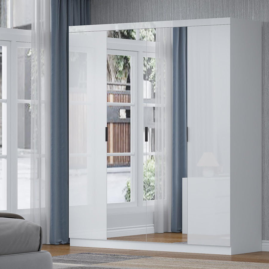 EA425 4 -DOOR DERBY GLOSSY WARDROBE