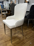White with Silver legs