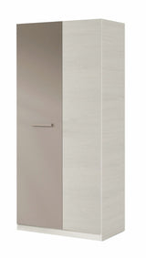 Almiron White & Grey Ash 2 Door Wardrobe - 3221