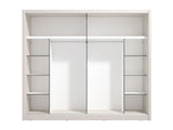 Alvira Cashmere Taupe 251cm Extra Large Mirrored Sliding Door Wardrobe 11013762