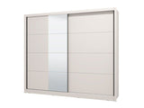 Alvira Cashmere Taupe 251cm Extra Large Mirrored Sliding Door Wardrobe 11013762