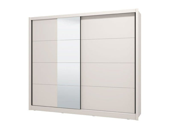 Alvira Cashmere Taupe 251cm Extra Large Mirrored Sliding Door Wardrobe 11013762