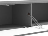Amarentis Graphite Grey Wall Mounted Floating Wide Large TV Unit - 11013549
