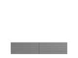 Amarentis Graphite Grey Wall Mounted Floating Wide Large TV Unit - 11013549