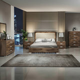 Bella Bedroom Set WIth 4-Door Wardrobe - Rovere Monte