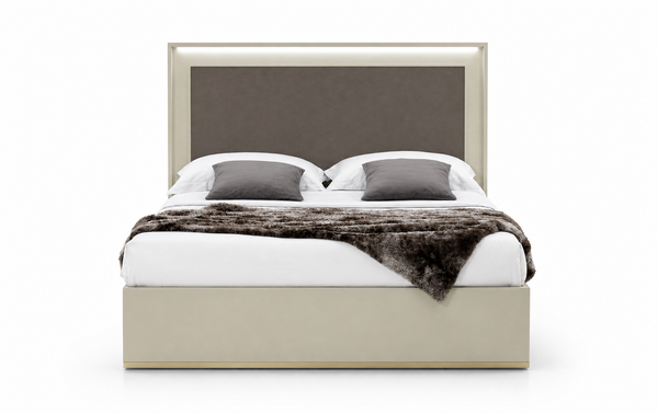 Gilda Bed 150 (150x200 mattress) - Pearl Bronze