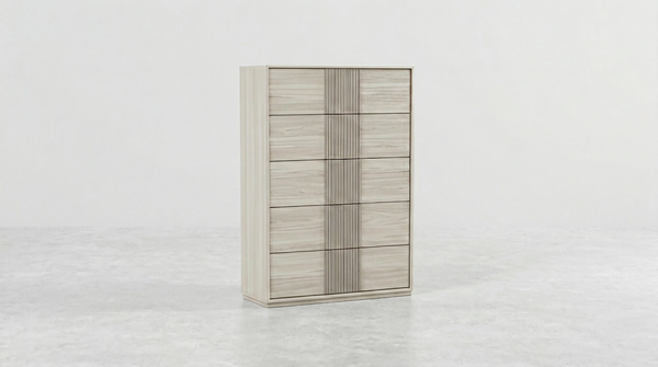 Bella 5 Drawer Chest - White