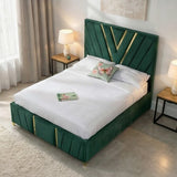 Valentino Designer Upholstered Bed Frame