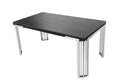 Black with Silver Frame