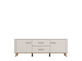 Dariqon Cashmere And Oak Effect 154cm TV Unit - 11014453