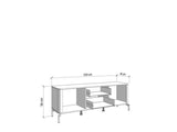 Dariqon Cashmere And Oak Effect 154cm TV Unit - 11014453