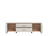 Dariqon Cashmere And Oak Effect Large Wide 180cm TV Unit - 11014490