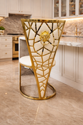 Cream with Gold frame
