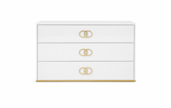 Vogue Dresser - White Gold