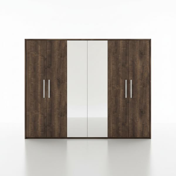 Bella 6-Door Wardrobe – 283 cm - Rovere Monte