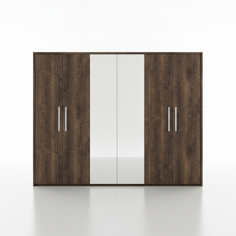 Bella 6-Door Wardrobe – 283 cm - Rovere Monte