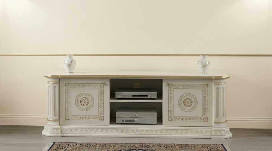 Aurora Low Sideboard 172x54 - Beige Birch Gold