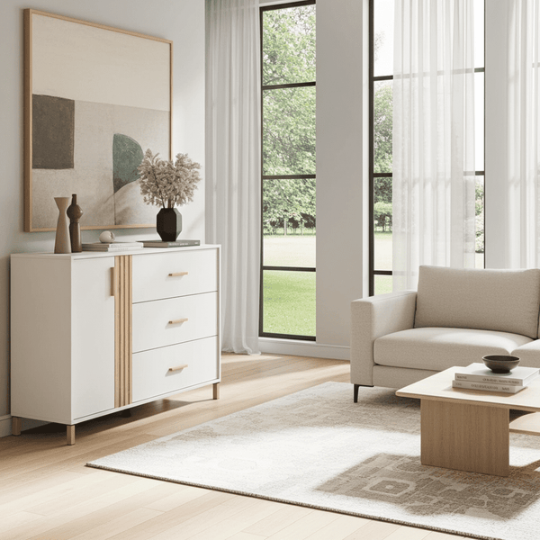 Granada Cashmere And Artisan Oak Effect Chest Of Drawers - 11013696