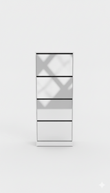 Mirror Shoe Rack