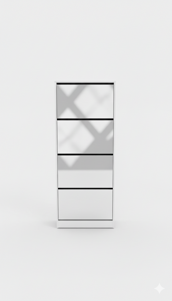 Mirror Shoe Rack